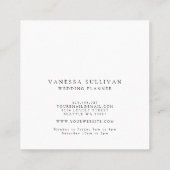 Waterverf Greenery Wedding Planner Visitekaartjes (Achterkant)