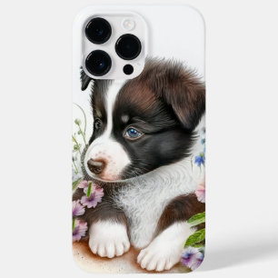 WATERVERF GRENSOVERSCHRIJDENDE KLEINE POPPY DOG Case-Mate iPhone 14 PRO MAX HOESJE