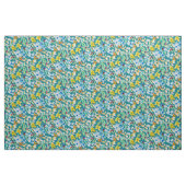 Waterverf grillige blauwe bloemen stof (Fat Quarter)
