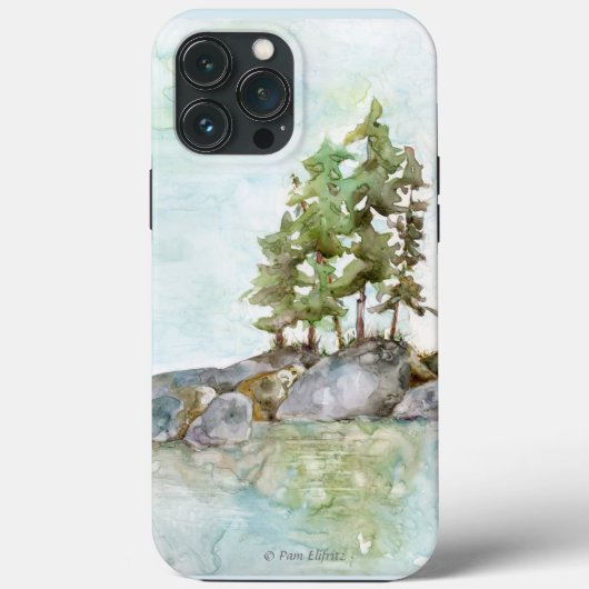Waterverf "Groen boslandschap" 2 Case-Mate iPhone Case (Achterkant)