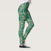 Waterverf groen bospatroon leggings (Rechts)