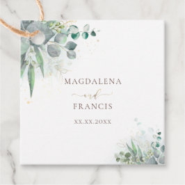 waterverf groen | bruiloft bedankjes labels