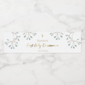 waterverf groen eerste gemeenschap waterfles etiket (Enkel label)