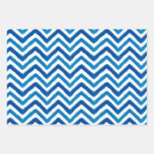 Waterverf Groen en Blauw Popsikel Chevron Inpakpapier Vel (Voorkant 3)