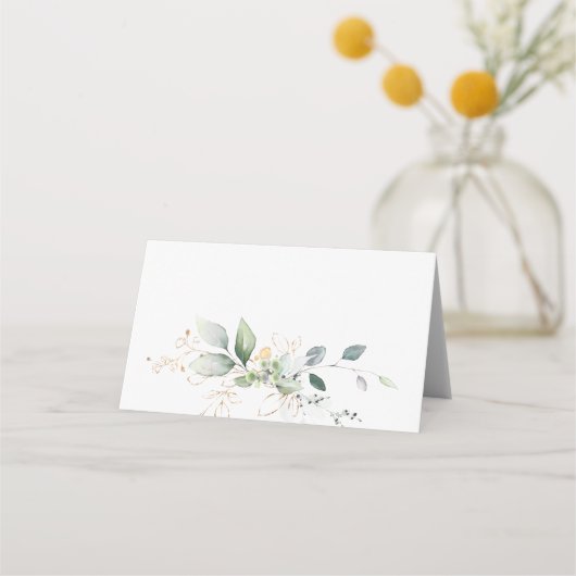 Waterverf groen- en goudfoliën (Achterkant)