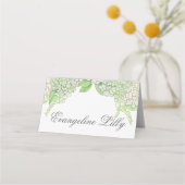 Waterverf groen en witte hortensia crest bruiloft (Voorkant)