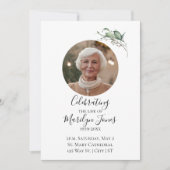 Waterverf groen Fotoviering van het leven Kaart (Voorkant)