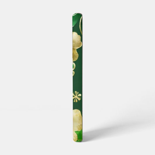 WATERVERF GROEN & GOUD IERS SHAMROCKS SAMSUNG GALAXY HOESJE (Linkerkant)