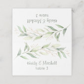 Waterverf Groen & gouden gebladerte (Buitenkant ongevouwen)