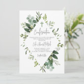 Waterverf groen Lijst bevestiging Kaart (Staand voorkant)