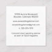 Waterverf Groen Wreath Square Visitekaartje (Achterkant)