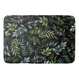 Waterverf groene bladeren   badmat