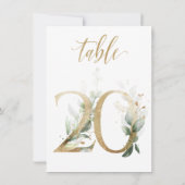 Waterverf Groene en goudvulling, Tabel nummer 20 Kaart (Achterkant)