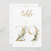 Waterverf Groene en goudvulling, Tabel nummer 29 Kaart (Voorkant / Achterkant)