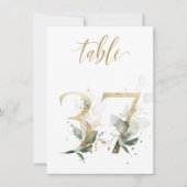 Waterverf Groene en goudvulling, tabel nummer 37 Kaart (Voorkant)