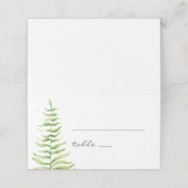 Waterverf groene fern. Bosbouwbruiloft