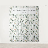 Waterverf Groene Huwelijksfotoprop Backdrop Wandkleed (Voorkant)