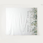 Waterverf Groene Huwelijksfotoprop Backdrop Wandkleed (Voorkant (horizontaal))