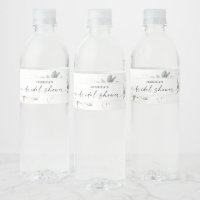 Waterverf Groene Kruiden met Salie Waterfles Label
