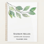 Waterverf Groene Landschapsontwerper Planner (Voorkant)