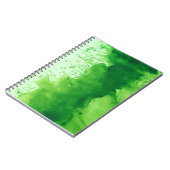 waterverf groene textuur notitieboek (Linkerzijde)