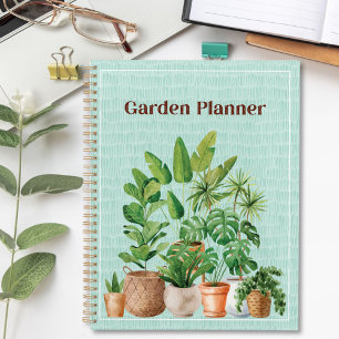Waterverf Groene Tropische Kamerplant Tuin Planner