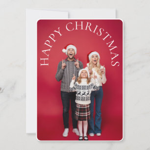 Waterverf Groene Vrachtwagen Kerstvakantie Foto Kaart