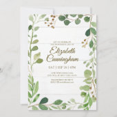 Waterverf Groene vulling Virtuele Memorial Kaart (Voorkant)