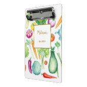 Waterverf groenten witgouden recepten mini klembord (Angled2)