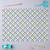 Waterverf Groot Blauwebespatroon Tissuepapier (Craft)