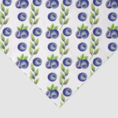 Waterverf Groot Blauwebespatroon Tissuepapier (Detail)