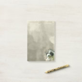 Waterverf Grote Pyreneeën Puppy - Sweet Post-it® Notes (Op bureau)