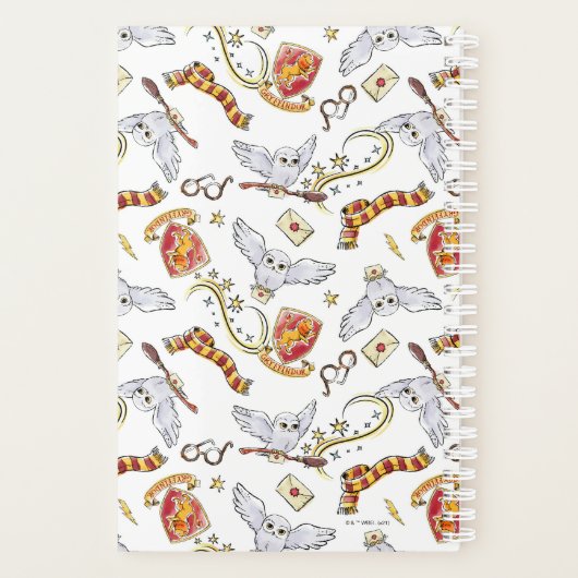 Waterverf GRYFFINDOR™ Hedwig Patroon Planner (Achterkant)
