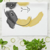 Waterverf Guinee Pig Theedoek (Gevouwen)