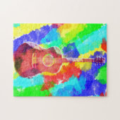 Waterverf Guitar Legpuzzel (Horizontaal)