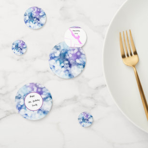 Waterverf gymnastiek Birthday Uneven Bars Confetti
