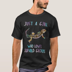 Waterverf hagedis gewoon een die houdt van luipaar t-shirt