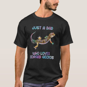 Waterverf hagedis gewoon een vader die van luipaar t-shirt