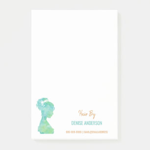 Waterverf Hair Stylist Beauty Salon Persoonlijk Post-it® Notes
