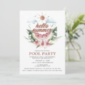 Waterverf Hallo Kaart (Staand voorkant)