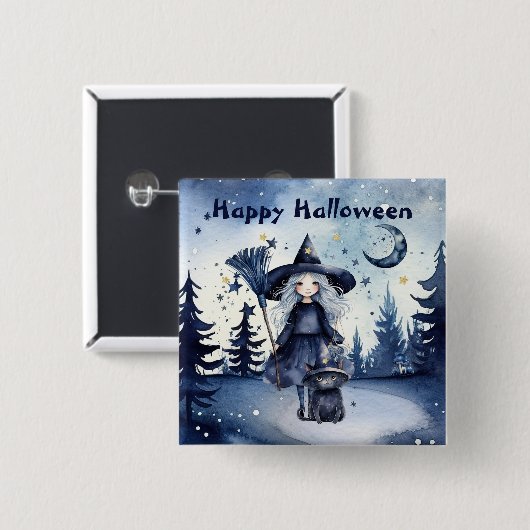  Waterverf Halloween Button (Voorkant /achterkant)