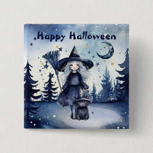  Waterverf Halloween Button