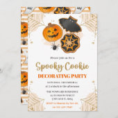 Waterverf Halloween Cookie Decorting Party Kaart (Voorkant / Achterkant)