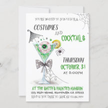 Waterverf Halloween Costumes and Cocktails