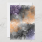 Waterverf Halloween Gender Reveal Kaart (Achterkant)