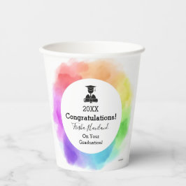 Waterverf HAMbyWG voor afstuderen Papieren koppen Papieren Bekers