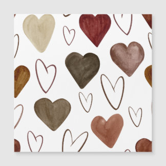 Waterverf Hand getrokken uit lijnen Heart Sketch