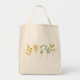 Waterverf Handgeschilderd Kleurrijk Foliage Tote Bag