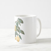 Waterverf Handgeschilderde Lemon Tree Branches Koffiemok (Voorkant rechts)