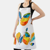 Waterverf handgeschilderde peren in naadloze rande schort (Insitu)